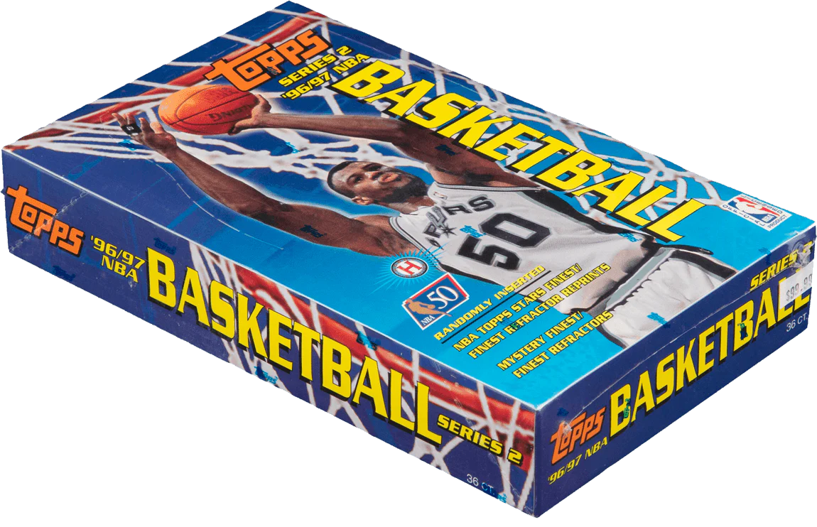 1996 Topps Basketball Series 2 Hobby Box • NBA at 50, Kobe RC - Image 2