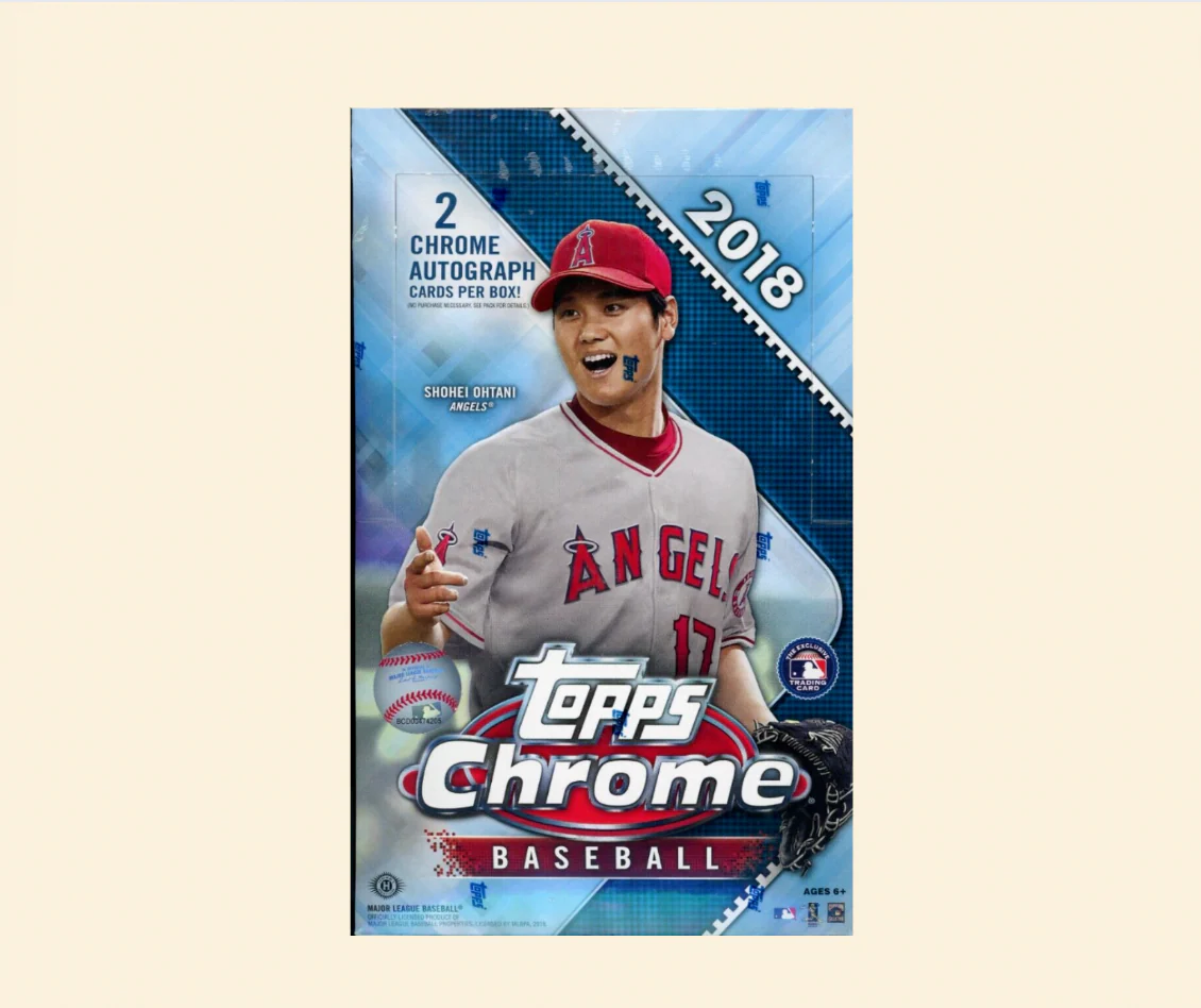 2018 Topps Chrome Baseball Hobby Box