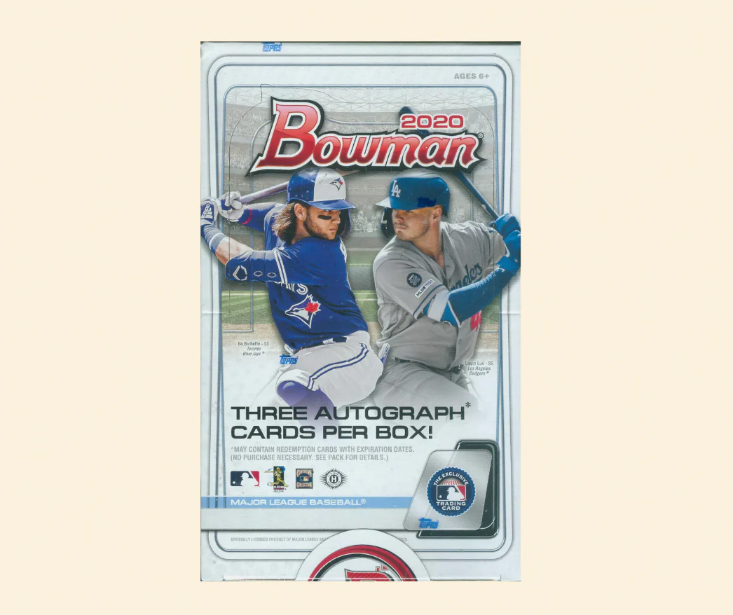 2020 Bowman Baseball HTA Jumbo Hobby Box