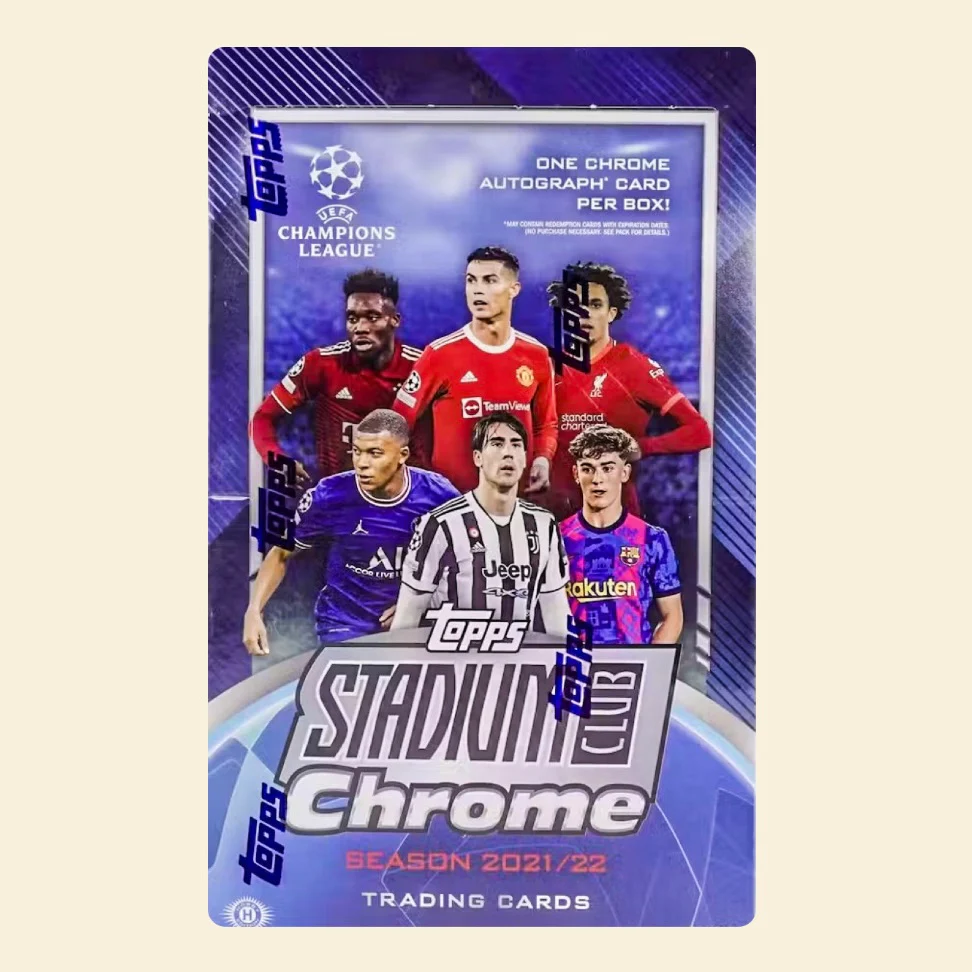 2021-22 Topps Chrome Stadium Club UEFA Champions League Hobby Box