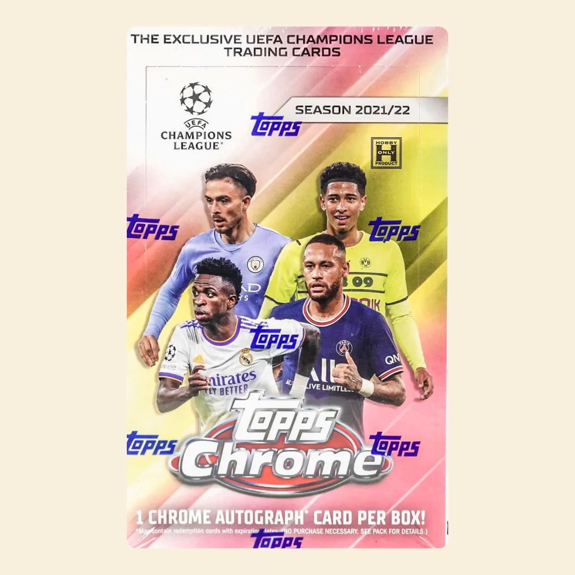 2021-22 Topps Chrome UEFA Champions League Soccer Hobby Box
