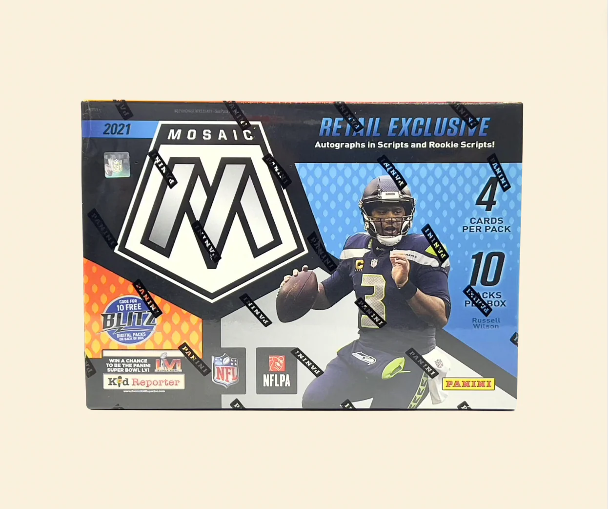 2021 Mosaic NFL Football Mega Box (Reactive Yellow)