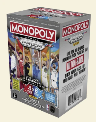 2024-25 Panini Prizm Monopoly Basketball Blaster Box (Grey)