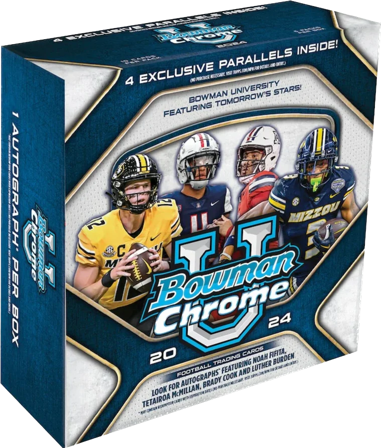 2024 Topps Bowman University Chrome Football Monster Hobby Box
