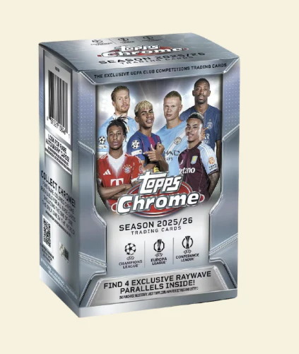 2025-26 Topps Chrome UEFA Champions League Soccer Blaster Box