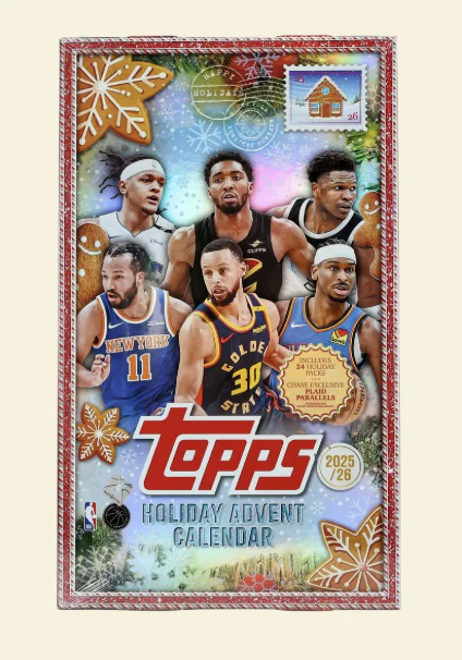 2025-26 Topps Holiday Basketball Countdown Calendar Box