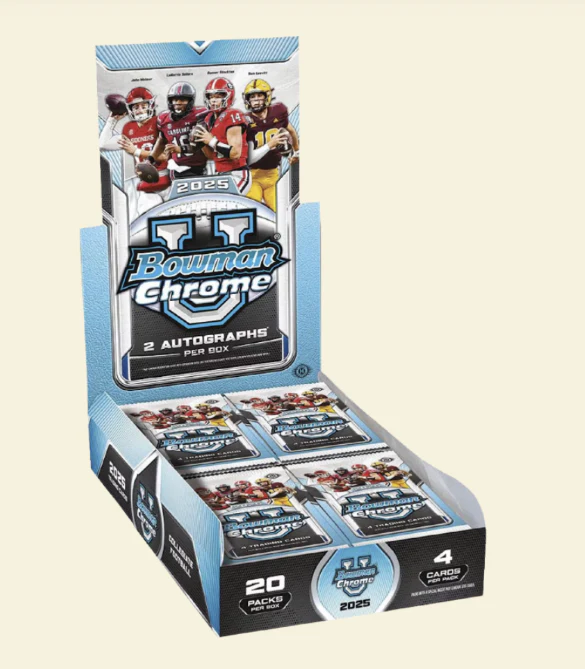 2025 Bowman University Chrome Football Hobby Box
