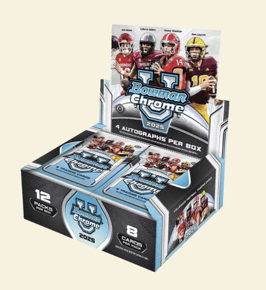 2025 Bowman University Chrome Football Jumbo Box