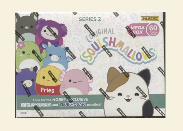 2025 Panini Squishmallows Series 2 Mega Box (Blue Mosaic Parrallels)