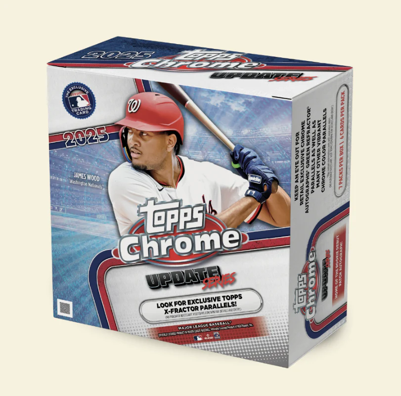 2025 Topps Chrome Update Series Baseball Mega Box