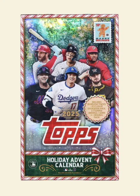 2025 Topps Holiday Baseball Advent Calendar Box