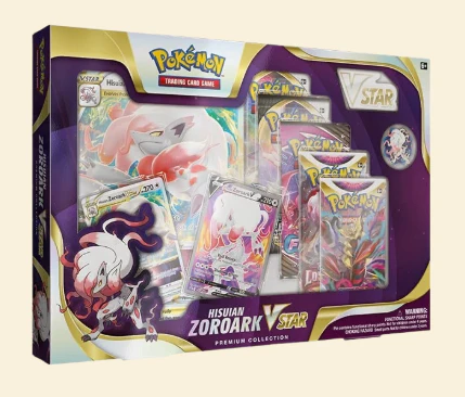Pokemon Hisuian Zoroark VStar Premium Collection Box
