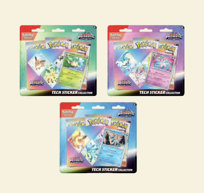 Pokemon: Prismatic Evolutions Tech Sticker Collection