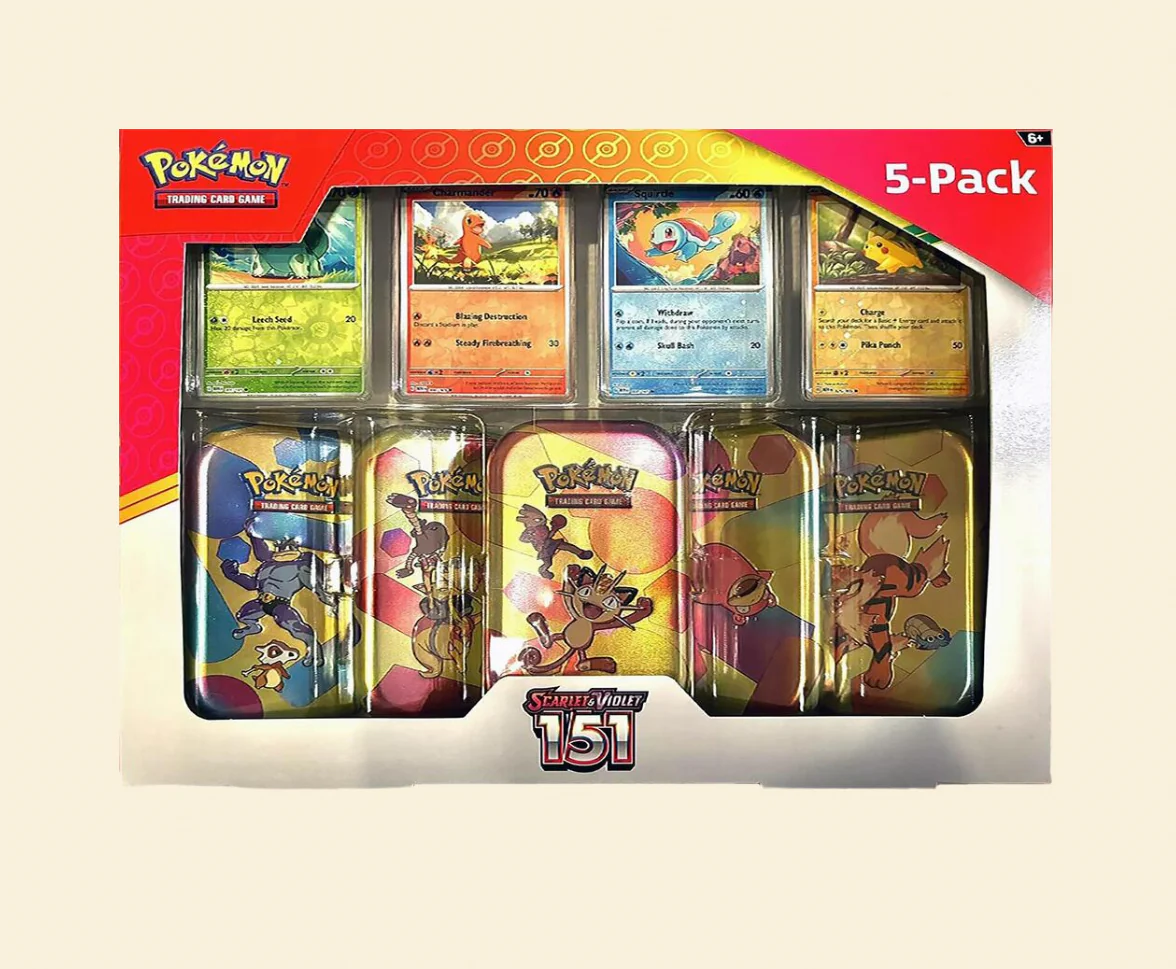 Pokemon: Scarlet & Violet - 151 - Tin 5 Pack