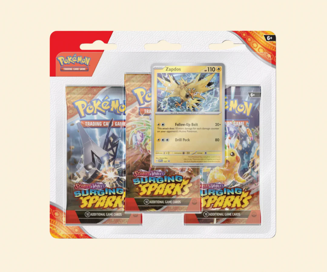 Pokemon: Surging Sparks 3 Pack Blister
