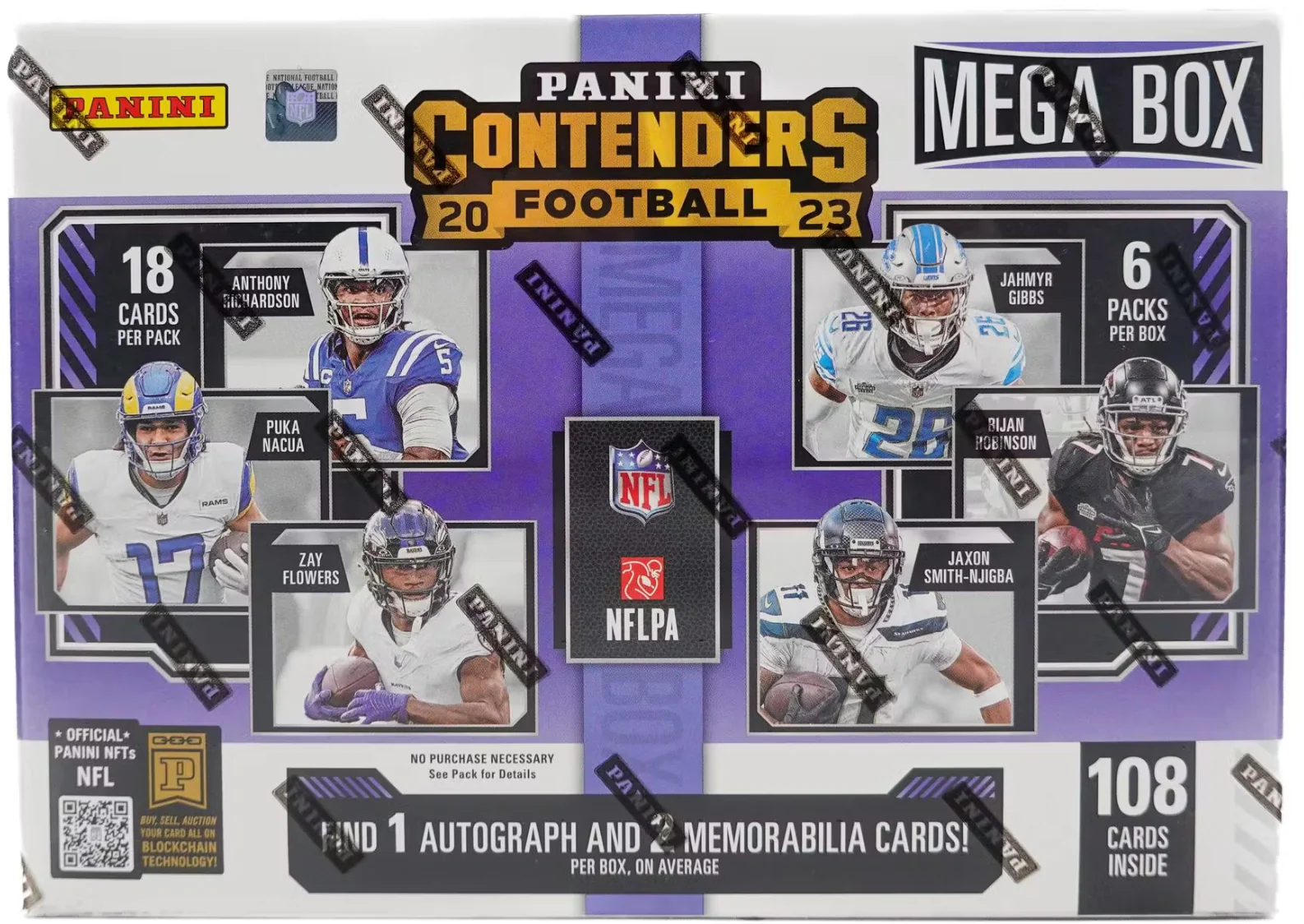 2023 Panini Contenders Football Mega Box (Purple)